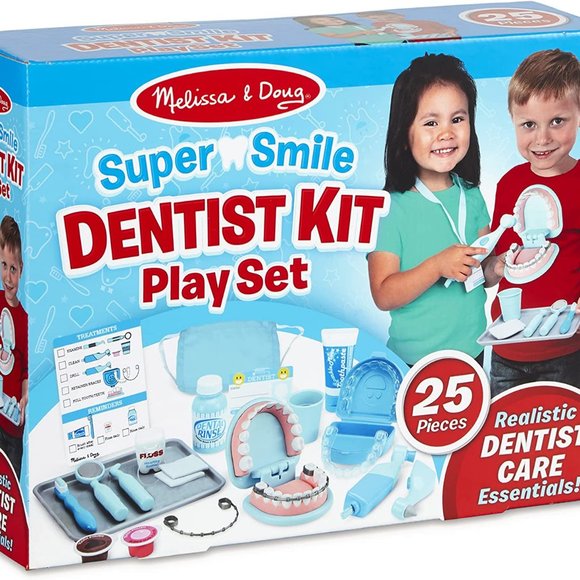 NEW Melissa & Doug Dentist Dental Pretend Play Teeth Set 25-piece Dentures - Picture 15 of 16
